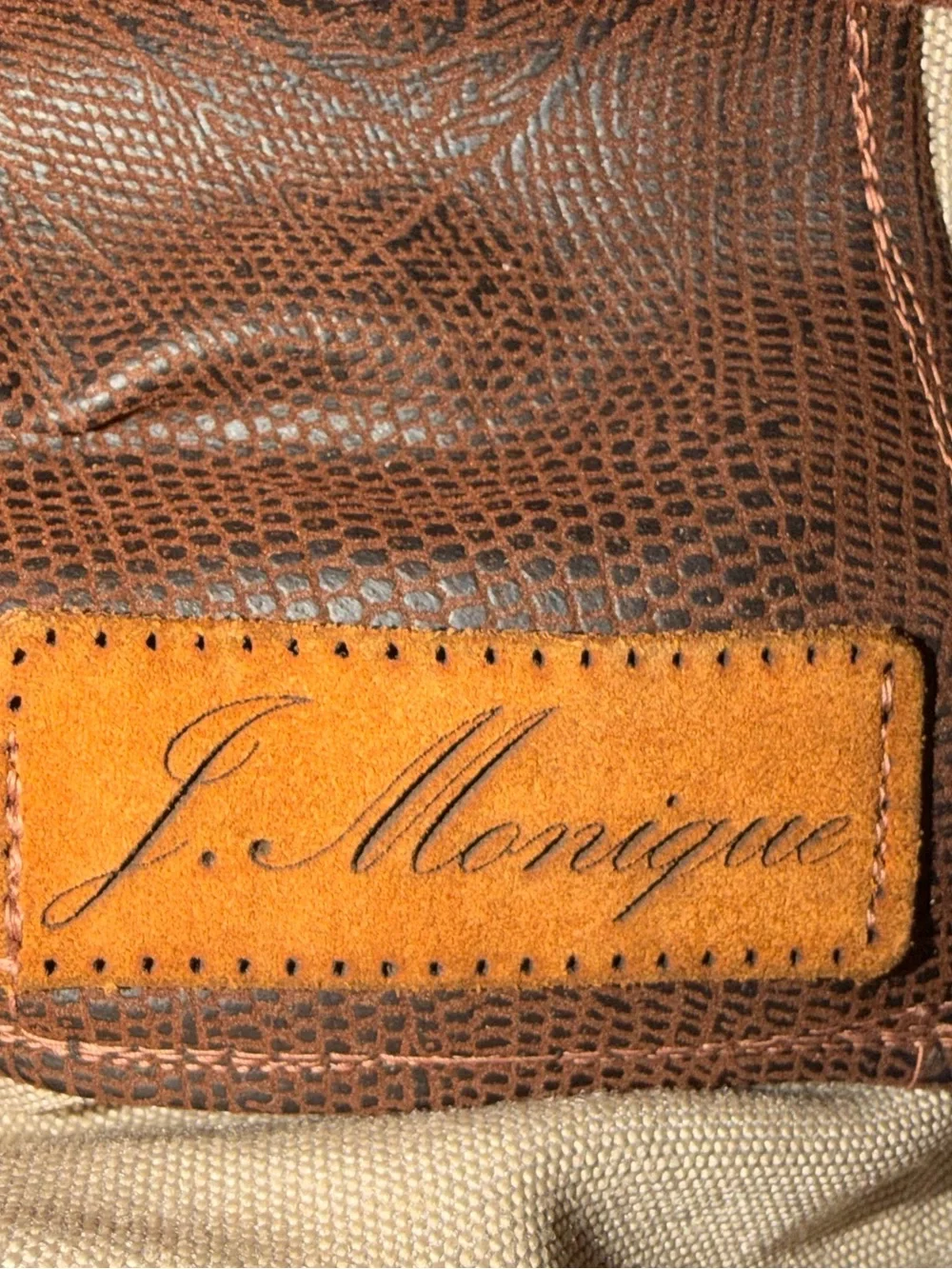 J. Monique Everyday Handmade Brown Hobo Shoulder Bag